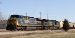 CSX 548 & 7795 lead train F728 towards the yard